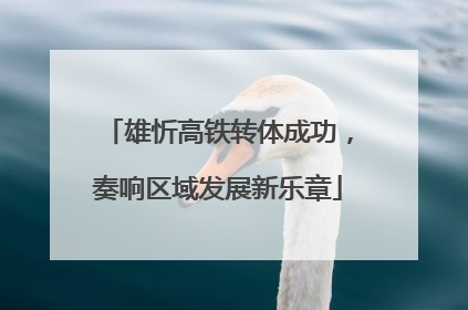 雄忻高铁转体成功，奏响区域发展新乐章