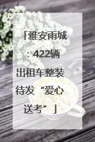 雅安雨城：422辆出租车整装待发“爱心送考”