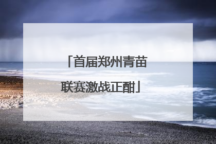 首届郑州青苗联赛激战正酣