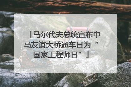 马尔代夫总统宣布中马友谊大桥通车日为“国家工程师日”