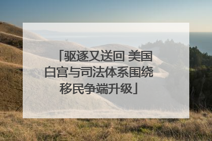驱逐又送回 美国白宫与司法体系围绕移民争端升级