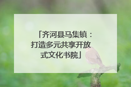 齐河县马集镇：打造多元共享开放式文化书院