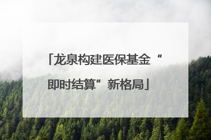 龙泉构建医保基金“即时结算”新格局