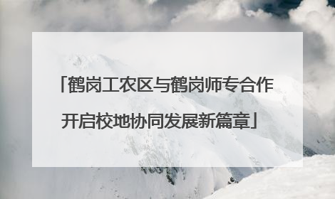 鹤岗工农区与鹤岗师专合作 开启校地协同发展新篇章