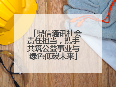 鼎信通讯社会责任担当，携手共筑公益事业与绿色低碳未来