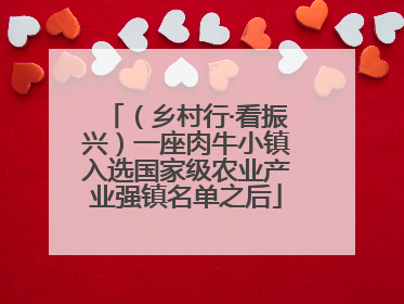 （乡村行·看振兴）一座肉牛小镇入选国家级农业产业强镇名单之后