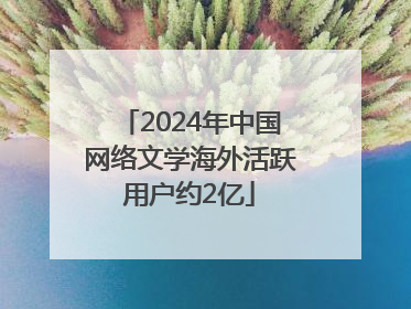 2024年中国网络文学海外活跃用户约2亿