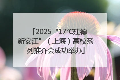2025“17℃建德新安江”（上海）高校系列推介会成功举办