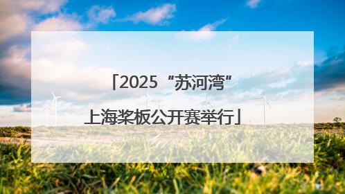 2025“苏河湾”上海桨板公开赛举行