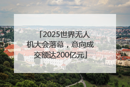 2025世界无人机大会落幕，意向成交额达200亿元