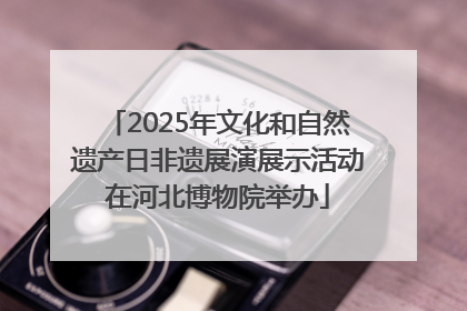 2025年文化和自然遗产日非遗展演展示活动在河北博物院举办