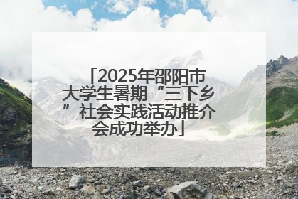 2025年邵阳市大学生暑期“三下乡”社会实践活动推介会成功举办