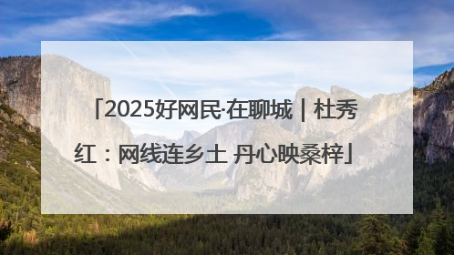 2025好网民·在聊城｜杜秀红：网线连乡土 丹心映桑梓