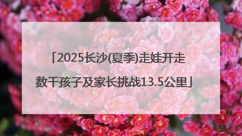 2025长沙(夏季)走娃开走 数千孩子及家长挑战13.5公里
