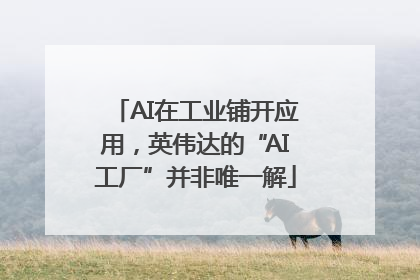 AI在工业铺开应用，英伟达的“AI工厂”并非唯一解
