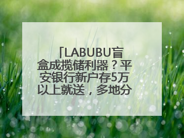LABUBU盲盒成揽储利器？平安银行新户存5万以上就送，多地分支行跟进
